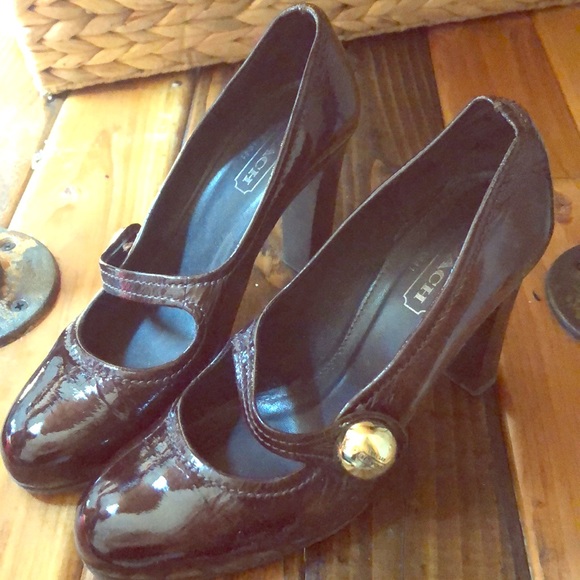 Coach Shoes - Coach patent leather Mary Janes!